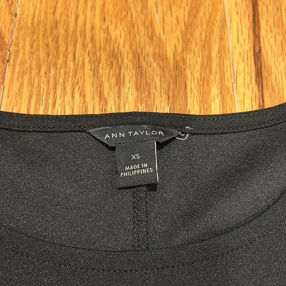 Ann Taylor Knit Top with sequined sleeves - Picture 3 of 4
